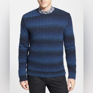 John Varvatos Blue Crewneck Sweater Size Large